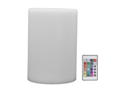 Luz de Mesa Noturna Led Cilíndrica com Controle Remoto, 16 Cores, 4 Modos, Quarto