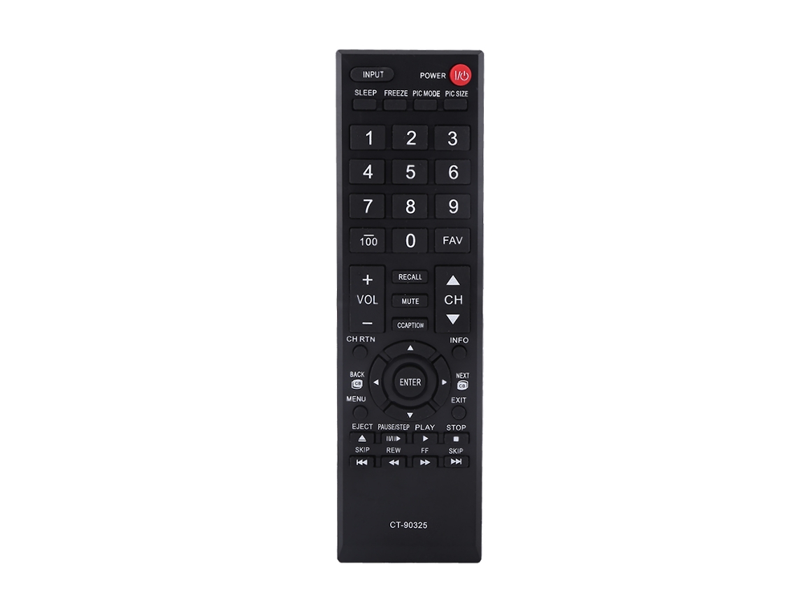 Mali controle Remoto Portátil Ct 90325 para Tv Toshiba Lcd Smart, Novo e Estiloso, Preto