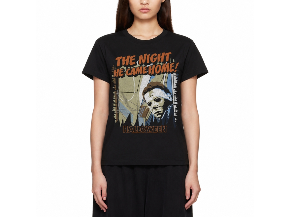 Rockinstone Halloween Movie Cant Hide Black Adult T-shirt Size:s