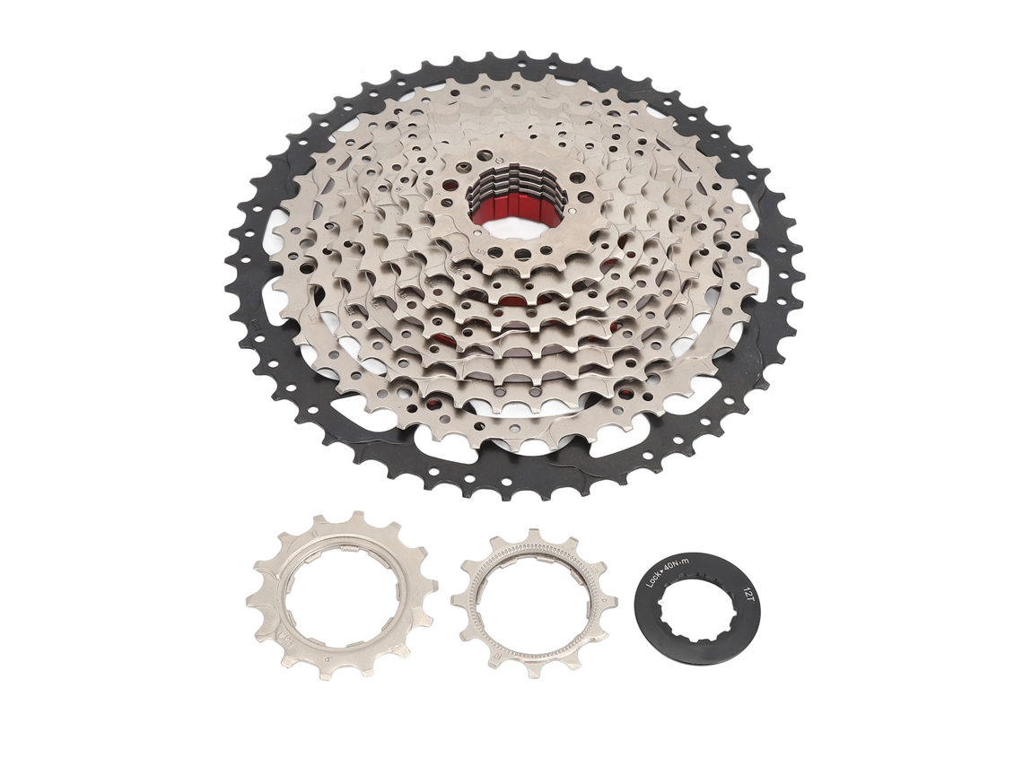 Coroa de cassete de 10 velocidades, em alumínio, 12-50 dentes, silenciosa, para bicicletas S/MARCA.