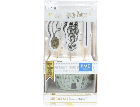 Conjunto de decoração para cupcakes Conjunto de decoração para cupcakes Draco Malfoy (24) Bolo Pme (24)
