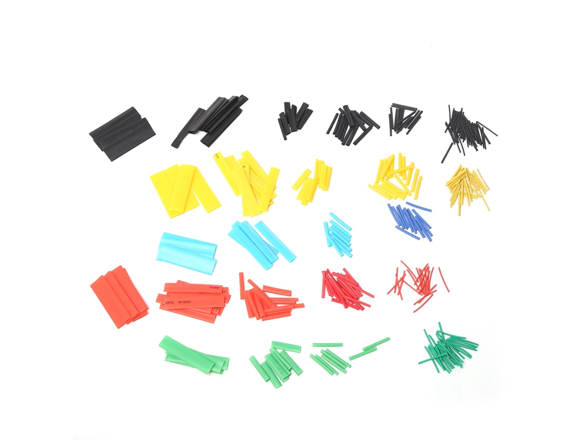 Kit De Tubo Termorrecobrível 328pcs 8 Tamanhos 5 Cores Isolamento Elétrico Ul224 Csa Rohs
