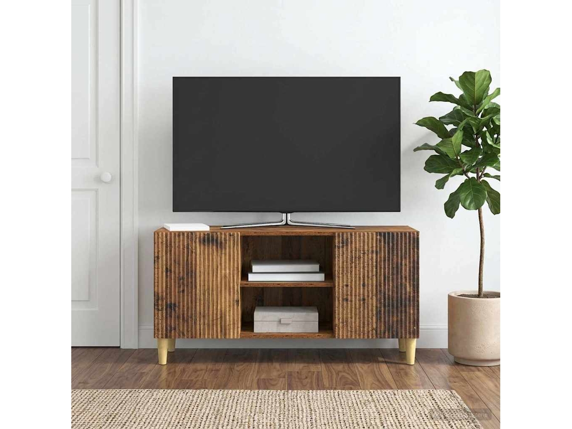 Vidaxl Gabinete para Tv Madeira Antiga 102 X 34,5 X 50 Cm