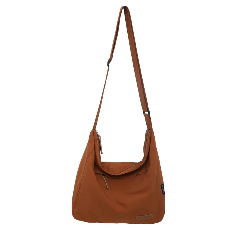 (7208-marrom) Bolsa Transversal Casual Unissex, Leve E Espaçosa.
