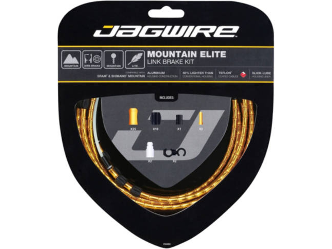 Kit de Travão JAGWIRE Mountain Elite Link Brake Kit-Gold (Dourado - TU)