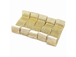 50pcs Anéis de Guardanapo Malha Diamante 8 Fileiras para Casamento Natal Ouro Cadeira Sash