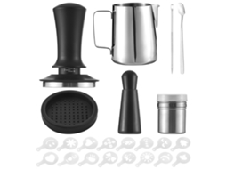 Laxiscreed Jarra Profissional Para Latte Art Em Aço Inoxidável 304, 350 Ml Com Acessórios