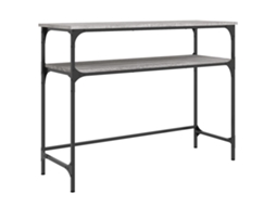 Console Table, Console Tables Vidaxl Cinzeto Madeira Processada (n/a)