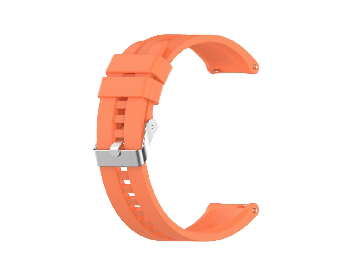 Pulseira De Silicone Para Huawei Watch Gt 2 42mm Com Fivela Prateada (branca)