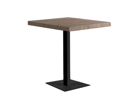 Mesa Musgo 60 X 60 Cm Carvalho Americano / Preto. CENTRO DE MÓVEIS