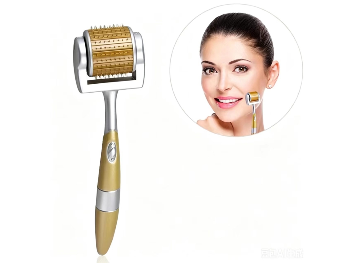 Nano Rolo de Microagulhas em Liga de Titânio para Reparo Facial 0.3 Mm Amarelo XIAOMOYU