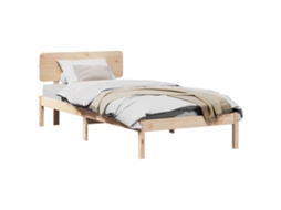 Estrutura da Cama com Cabeceira Natural 90 X 200 Cm MAISON EXCLUSIVE
