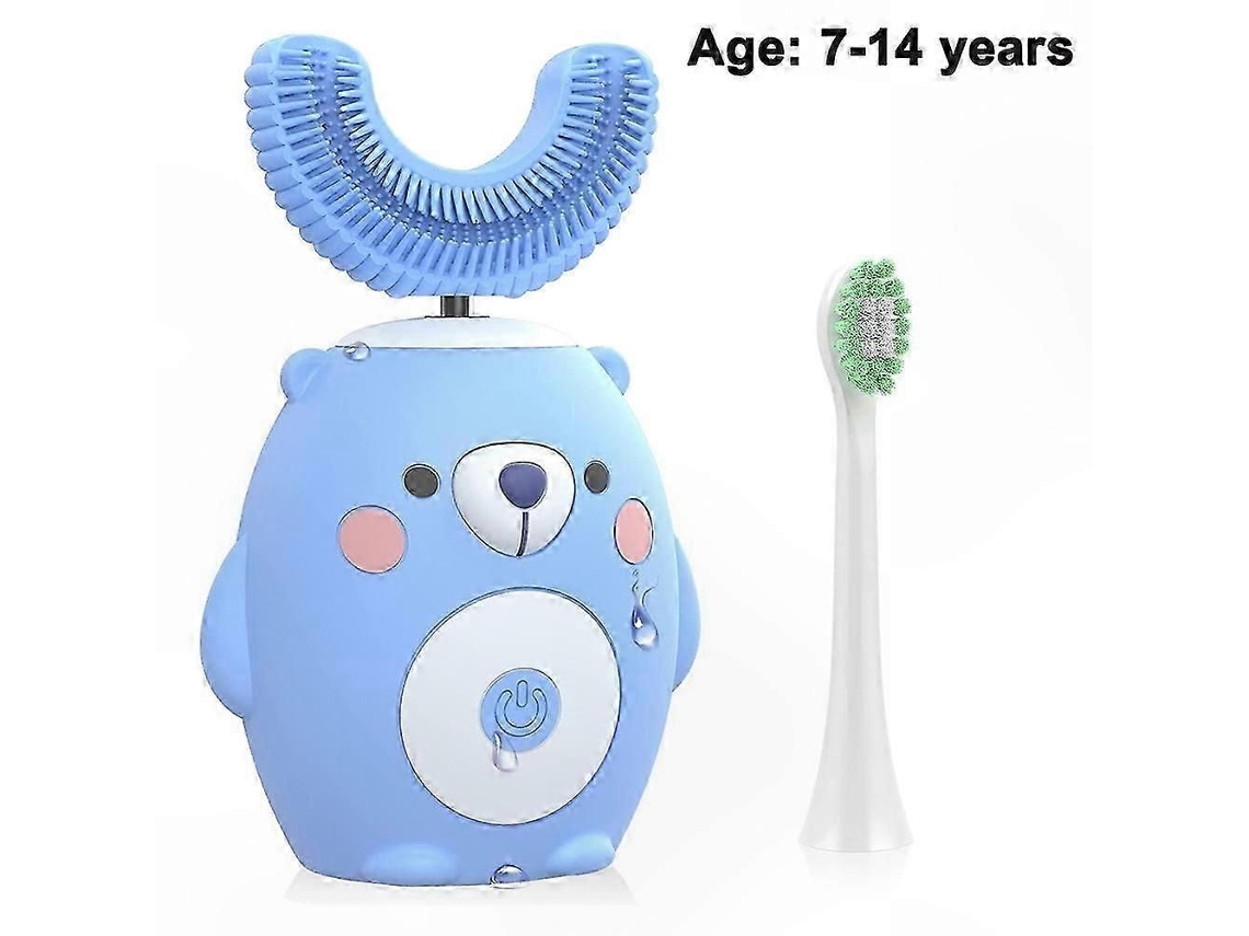 Escova de Dentes Elétrica Infantil com Cabeça Gel Macia e Design em Formato U para uma Experiência Escovação Di Vertida. GOKOCO