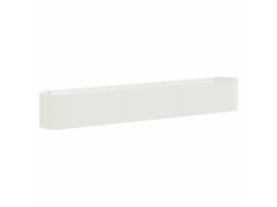 Conjunto 1 Vaso De Jardim Vidaxl Branco Metal (280 X 40 X 40 Cm)