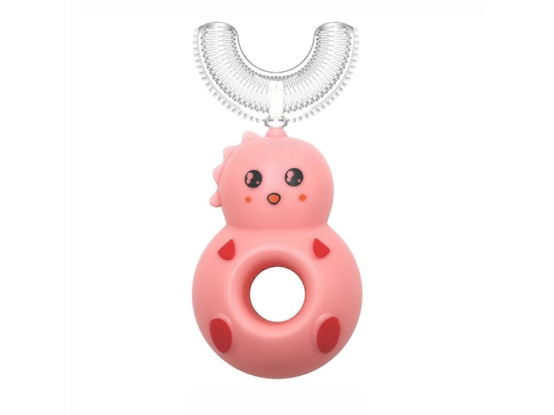 Escova de Dentes Infantil em Formato U, Manual Silicone para Treinamento, Limpeza Completa 3 60° GOKOCO