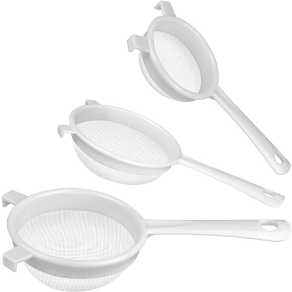 Filtro De Seda Para Cozinha Com Cabo, 3 Peças (3,4 E 5,5 Polegadas), Compatível Com Camellia