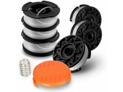 Conjunto De 6 Bobinas A6485 A6481 Para Cortador Black Decker 1.65mm + Capa + Mola