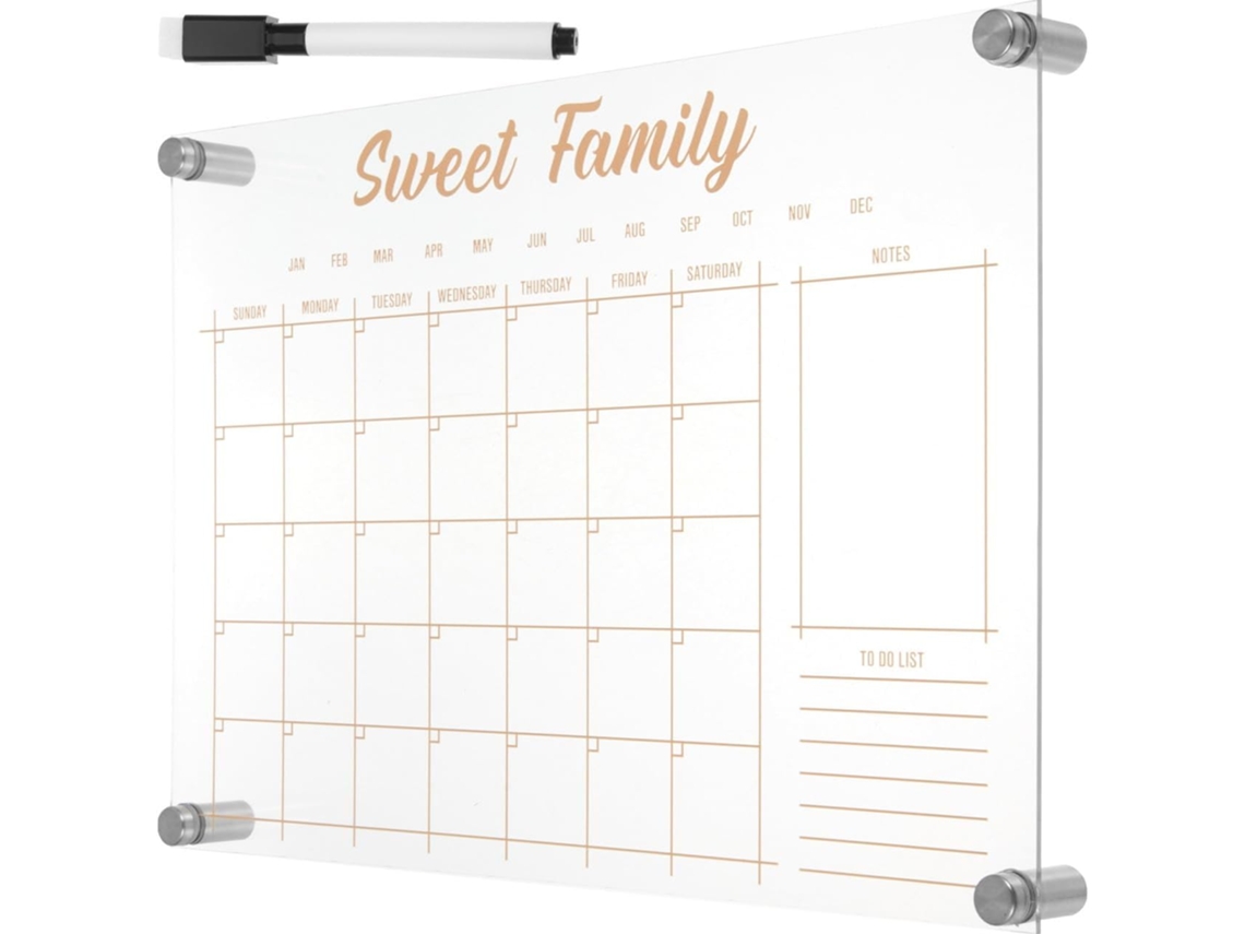 Tableau Blanc Fácil De Limpar Em Acrílico Effaçable À Sec Design For Bureau Et Planification Hebdomadaire