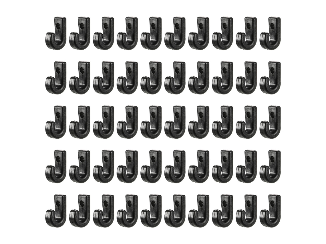 Cordas Elásticas Com Ganchos, 50 Unidades, Elástica