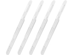 Lurrose Conjunto De 4 Corrediças Inferiores Para Gavetas Com Adesivo Cozinha E Quarto, Material Abs, Práticas