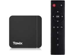 Tv Box Android 11.0, Tanix W2 Pro Amlogic S905w2 Quad-core Ram 4 Gb Rom 64 Gb Dual Wifi 2.4g/5.8g Bt4.2 4k 6k Av1 (preto)