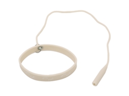 Pulseira Porta Pinça De Cílios Com Protetor De Silicone Anti-estático Para Extensão De Cílios Bege