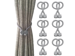 Cordões Magnéticos Para Cortinas Decorativas Sem Ferramentas Práticos 6 Pacotes