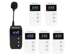 Tt110 Sistema De Guia Turístico Equipamento De Tradução De Igreja 24g Para Reunião De Fábrica Retekess (1 Transmissor 5 Receptores)