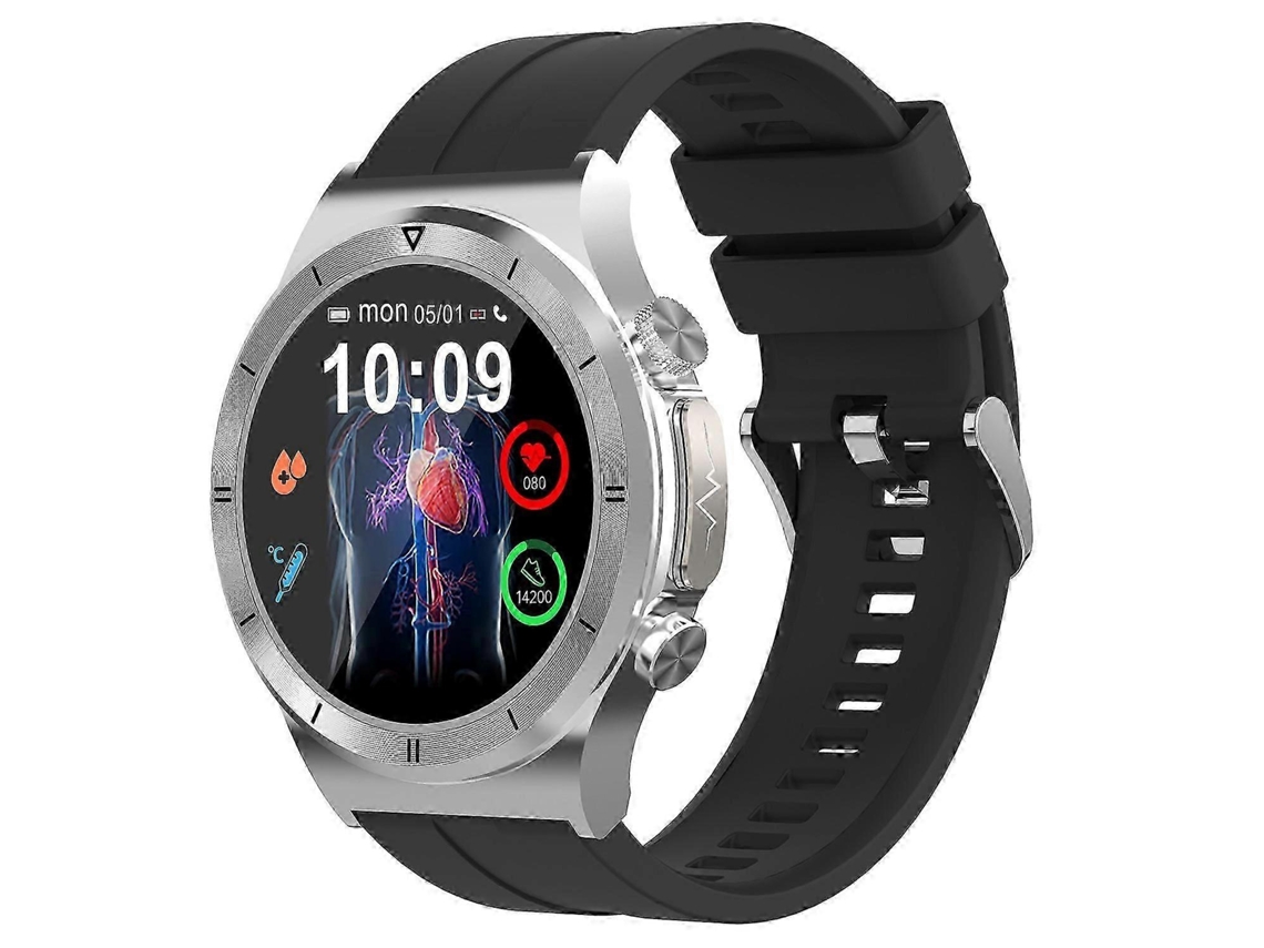 Relógio esportivo T30 de 1,39 polegadas com ECG, monitoramento de glicose/oxigênio no sangue, frequência cardíaca e chamadas Bluetooth Ly Ebike
