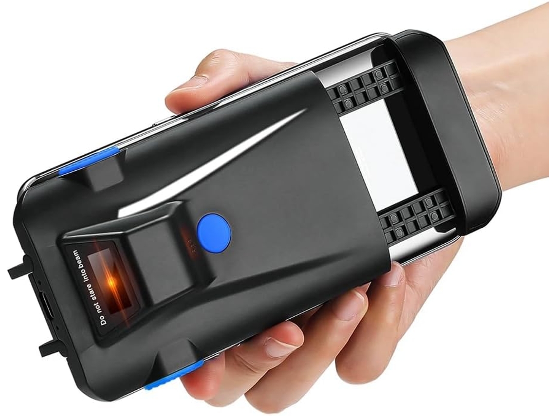 Leitor De Código De Barras Bluetooth, Preto