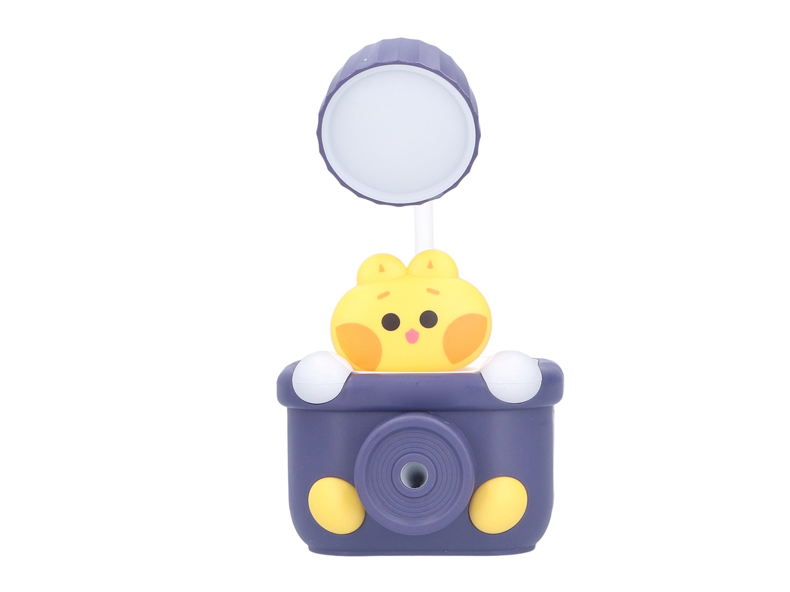 Primerox lâmpada de Mesa Usb Gato Jingle Cartoon Led Porta canetas Afia lápis Azul