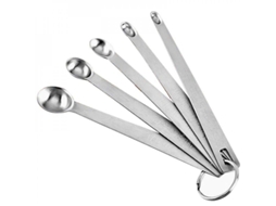 2026 cucharillas Medidor de Inoxidable 5 Piezas, Tazas para Café, Té, Condimentos, Herramientas de Cocina, Tamanhos Vários