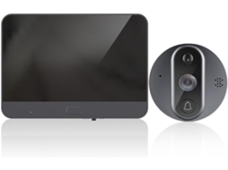 Câmera Eletrônica Olho De Gato Com Wi-fi, 720p E 1mp, Para Videochamadas | 32gb De Armazenamento, Bateria
