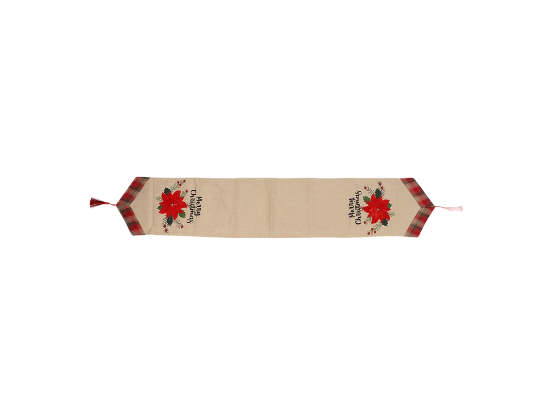 Laxiscreed Rolo De Mesa Natal Com Design De Linho E Xadrez Para Sala De Jantar