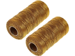 Barbante Dourado Valiclud Para Embrulho De Presentes, 2 Rolos De Pe E Pet, Leve E Prático, Ideal Para Artesanato E
