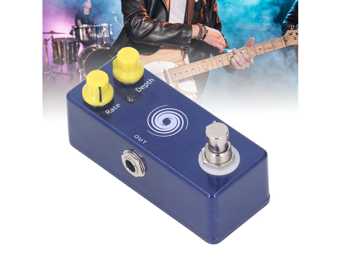 Pedal de Guitarra Multiefeitos em Liga de Alumínio para Guitarra Elétrica, para Performances Ao Vivo, Dc 9 V 12 Ma AQUAFORGE