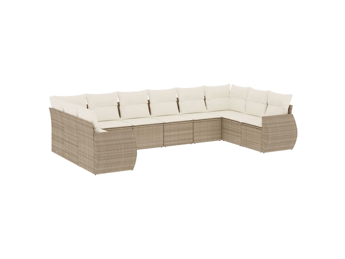 Garden Sofa Set, Garden Sofa Sets Vidaxl Bege Rattan / Vime (n/a)