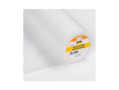 Rolo de Vlieseline solúvel em água 90CM X25MTS