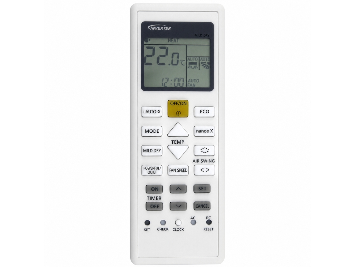 Comando Remoto Para Ar Condicionado Compatível Com Panasonic, Modelo A75c16330, Sem Programação_zhd