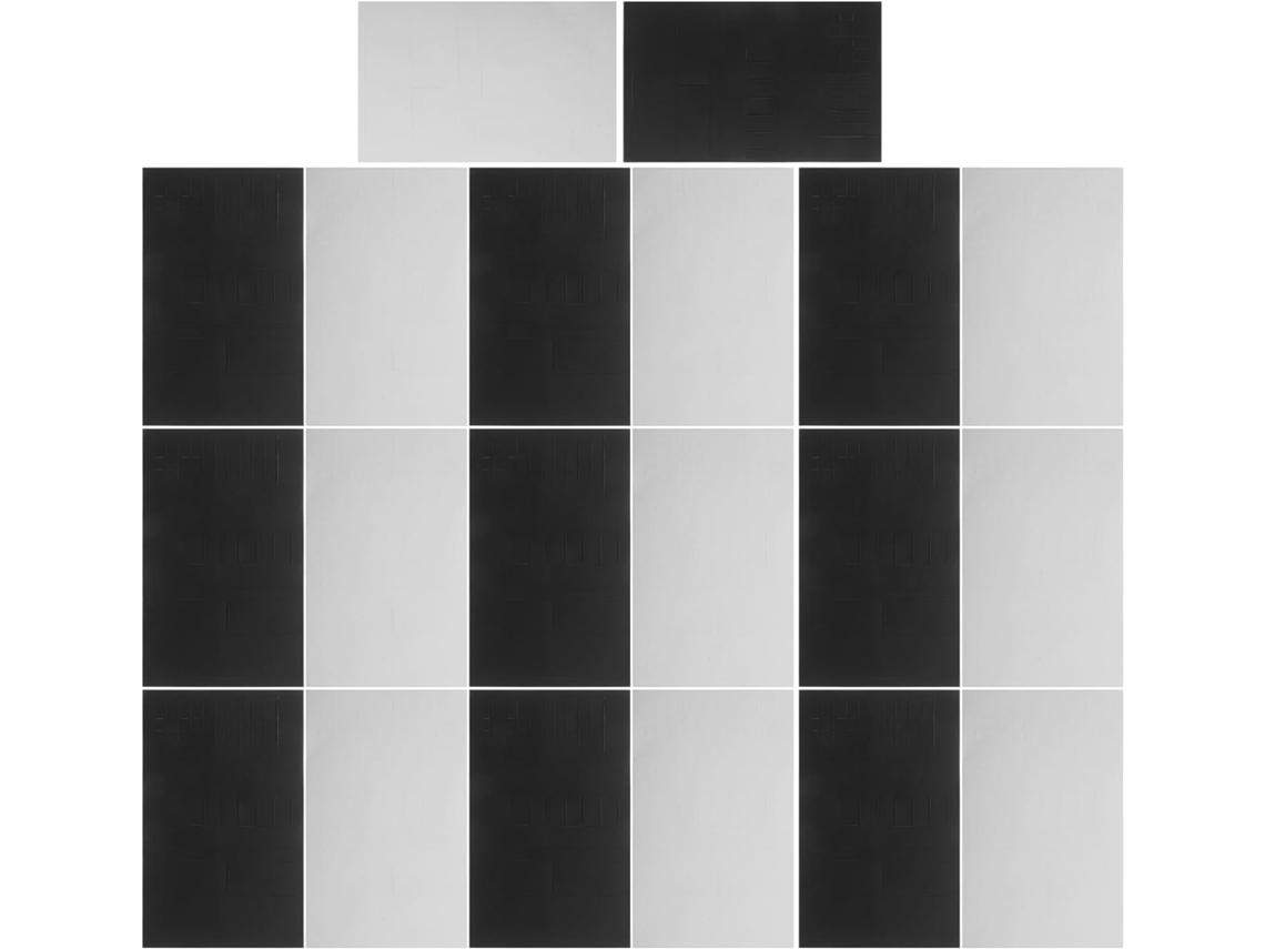 Conjunto de 10 Adesivos de Pvc com Led nas Cores Branca e Preta. SFUSHOS