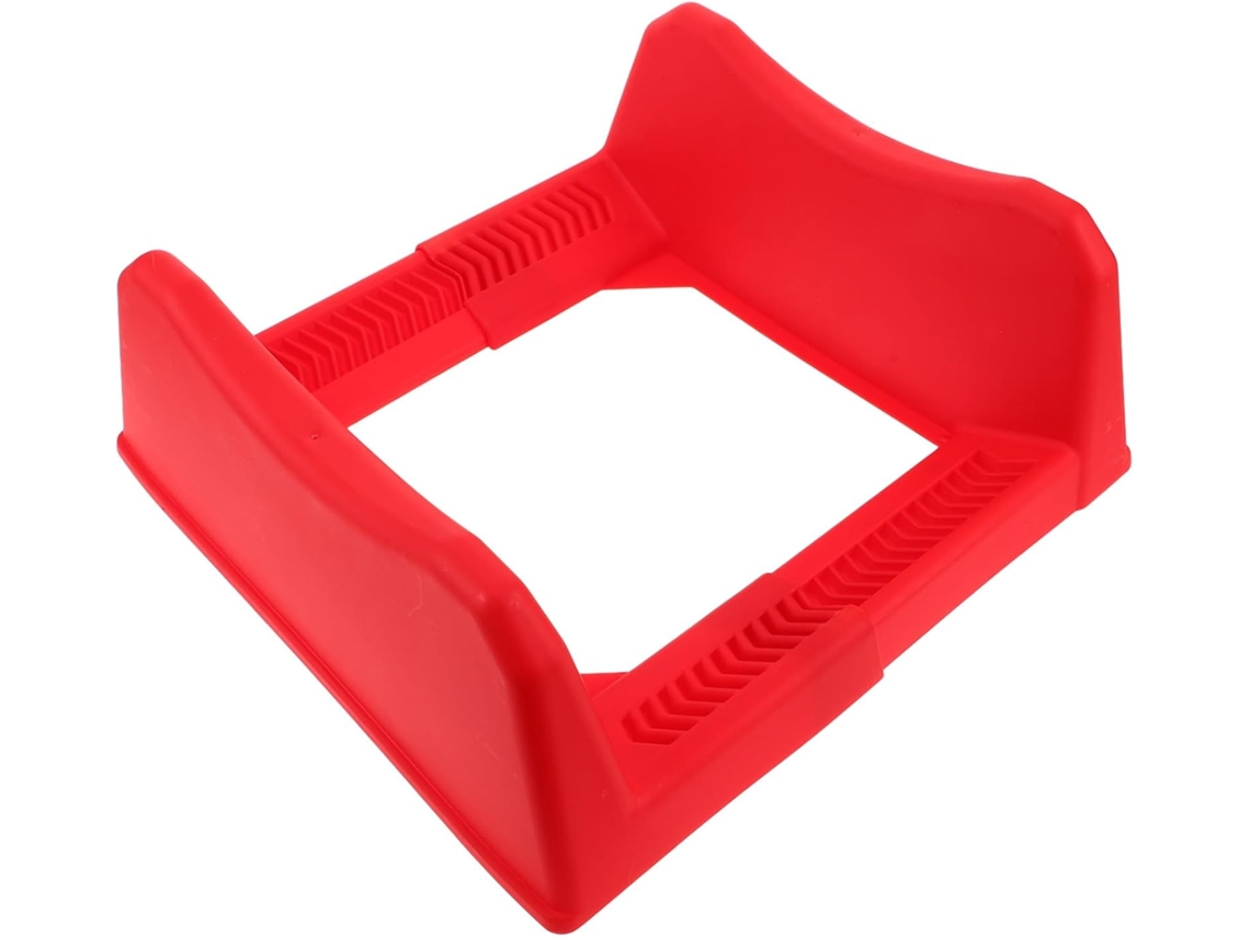 Suporte Pneus Plástico Vermelho Resistente Design Empilhável Ajustável Organizador Rodas Doméstico Uso GOKOCO