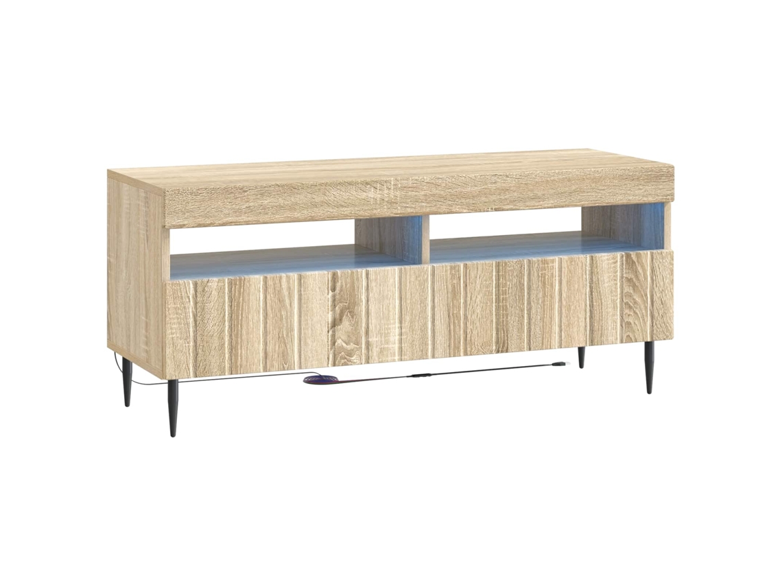 Vidaxl Gabinete De Tv Led Carvalho Sonoma Derivados De Madeira