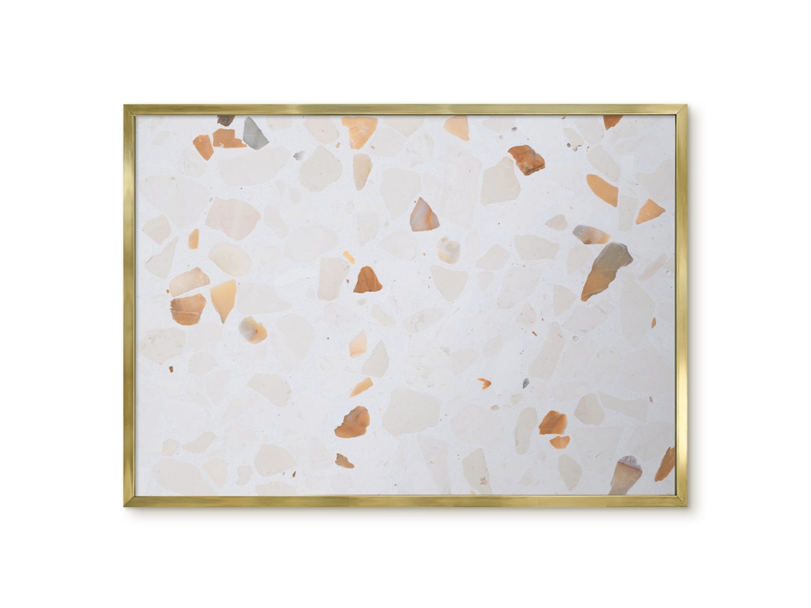 Quadro de vidro magnético com ondas azuis para hall de entrada Espelharte (70x50 cm)