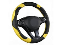 Capa Universal para Volante de Carro HENTEN HOME para Diâmetro de 38 Cm Respirável e Antiderrapante (amarelo)