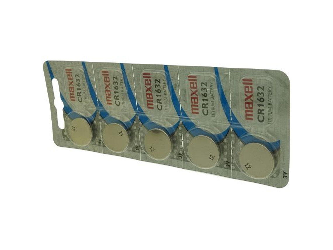 Pacote de 5 baterias maxell para DIVERS BR1632 MAXELL
