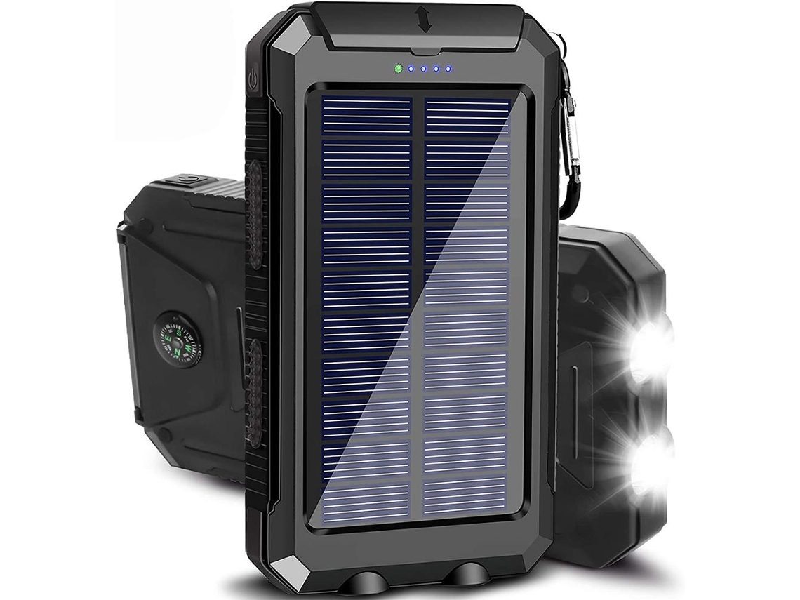 Bateria Solar LAXISCREED 20000mah Usb Lanterna Bússola