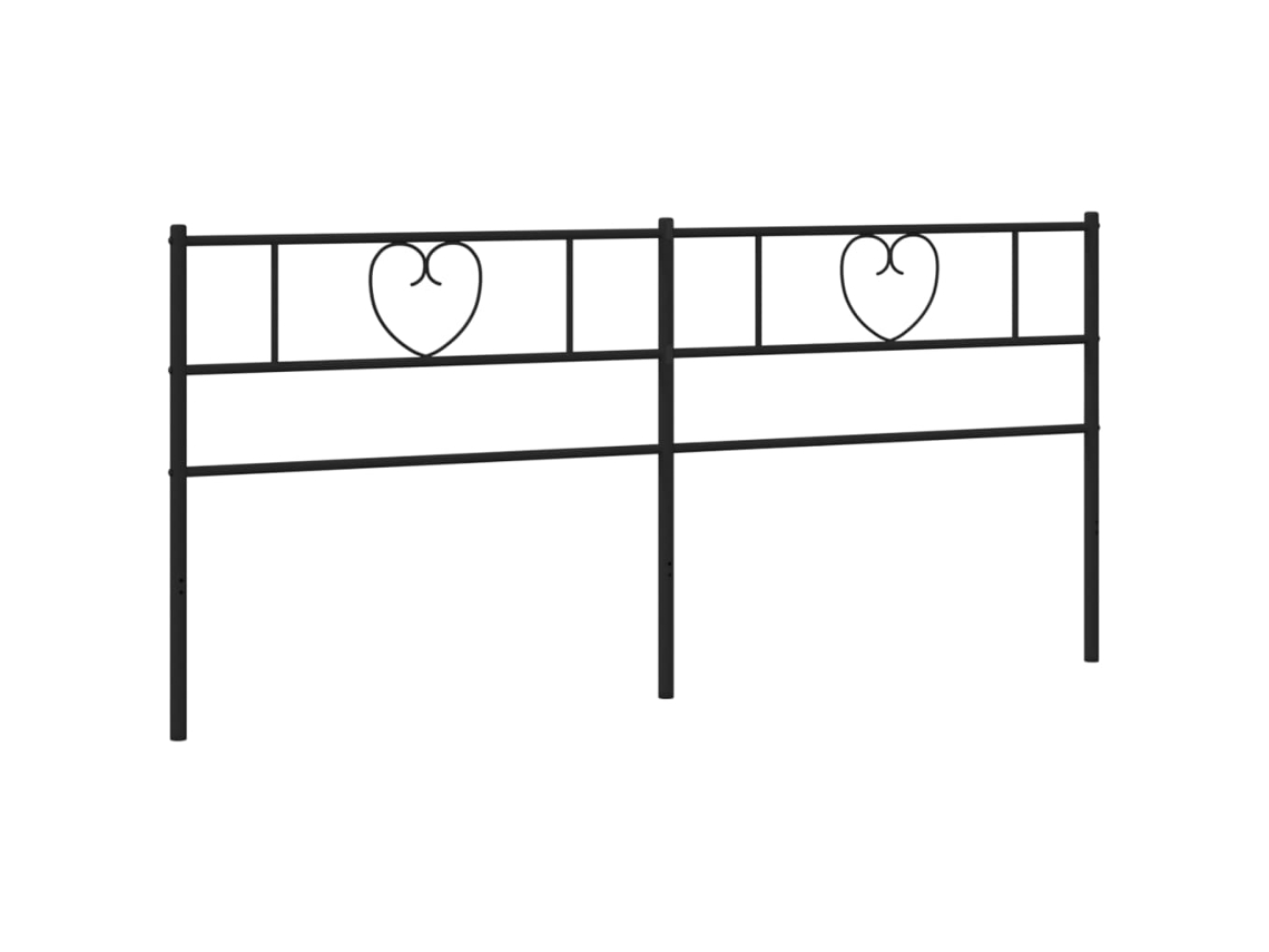 Cabeceira de substituição de 193 cm em metal marrom, exclusiva da MAISON.