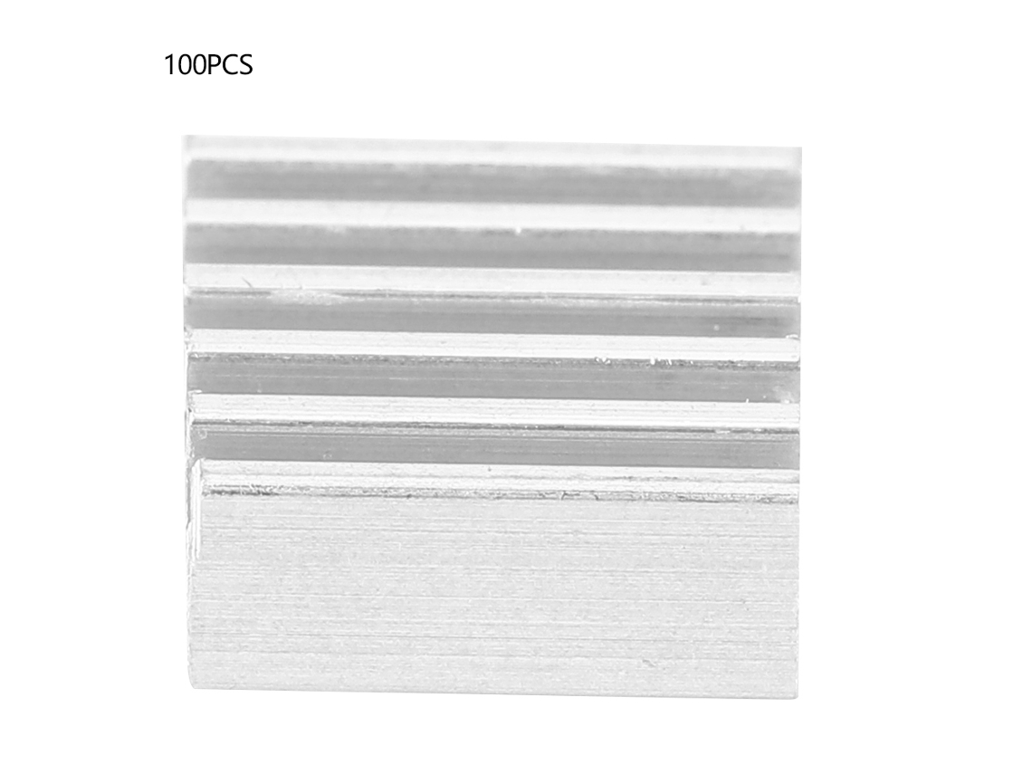 100 Dissipadores de Calor de Alumínio 9x4x9mm para Placa de Amplificador | S/MARCA