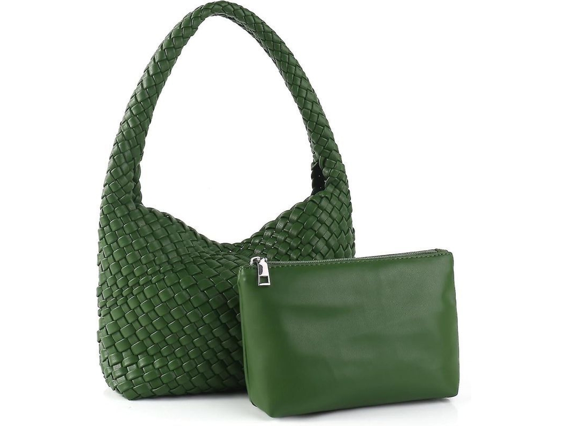 2026 bolsos de Couro Tecido e Carteras para Mulher Bolsa de Ombro Versátil Bajo El Brazo Hecho a Mão Moda