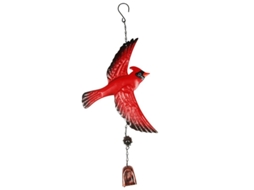 2026 campana de Viento Portátil Colibrí Rojo Decoración Exterior Hecha a Mano 45cm